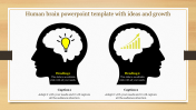 Human Brain PowerPoint Template Ideas Presentation      